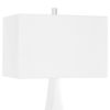 Mayme White Table Lamp, by Uttermost, 17" width x 37.5" height x 10" depth thumbnail 7