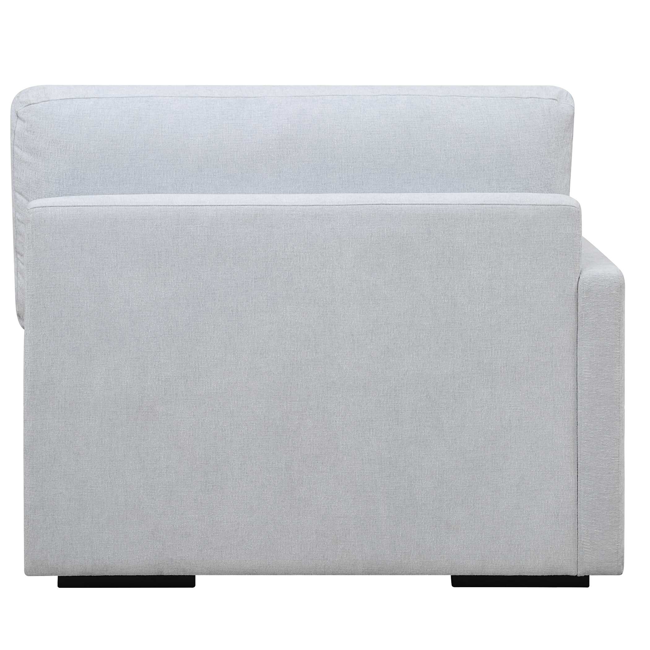 Refuge Cloud Blue Left Arm Facing Sofa, Furniture by Uttermost, 43.25" width x 30" height x 37.5" depth View 6