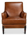 Gaston Distilled Leather Chair, Brown thumbnail 1