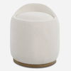 Swirl Swivel Sheepskin Ottoman thumbnail 0