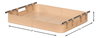 Safari Leather Tray, Mushroom, Decor by Sarreid, 19" length x 15" width x 2" height thumbnail 13