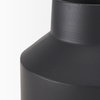 Tosca Medium Matte Black Metal Vase, by Mercana, 9.06" length x 9.06" width x 7.87" height thumbnail 8
