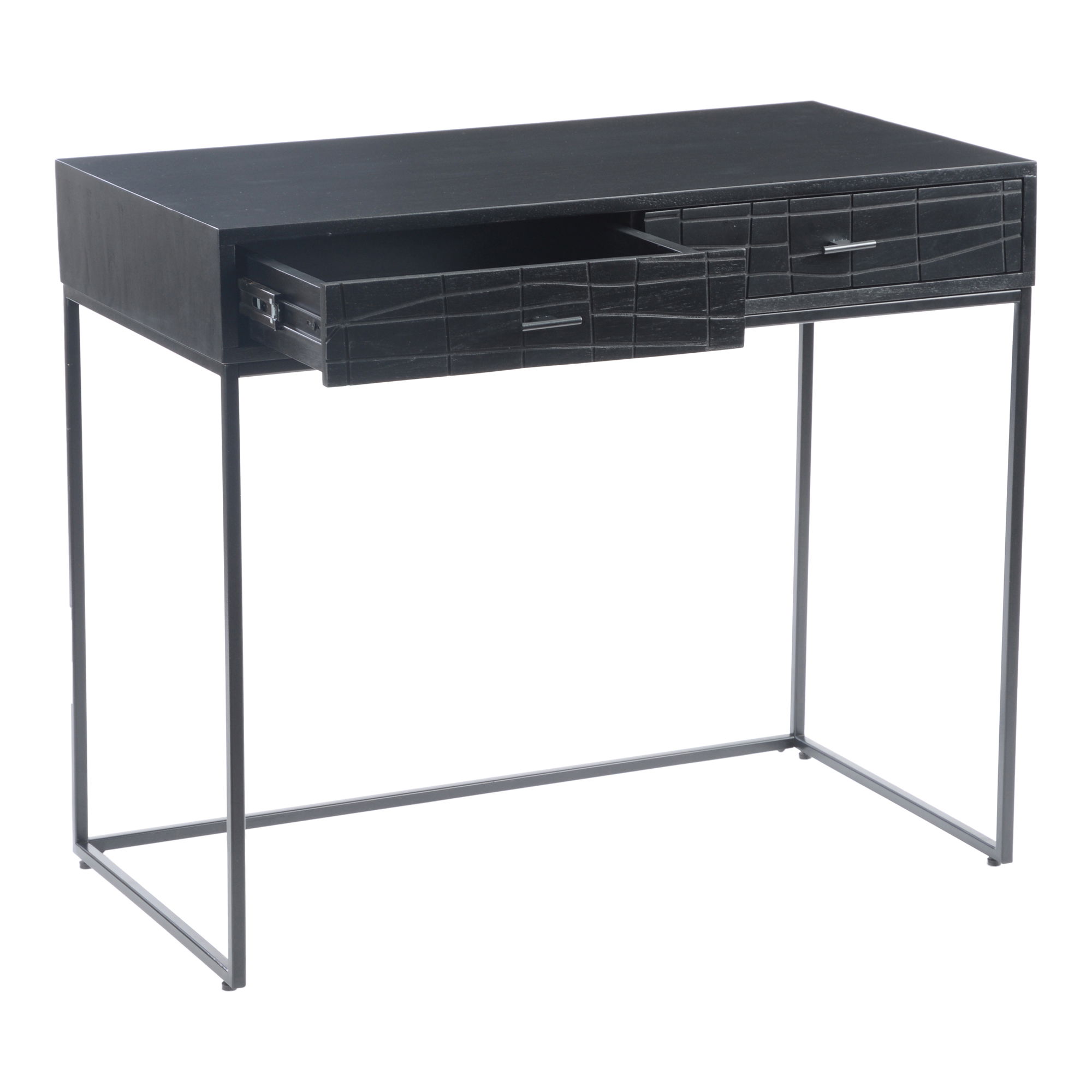 Atelier Desk Black, by Moe's Home, 35.5" width x 30" height x 20" depth View 3