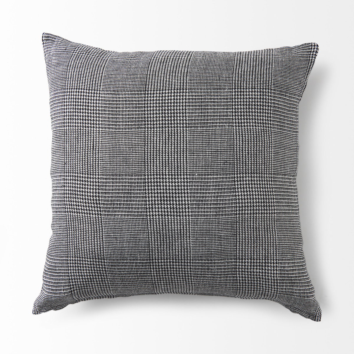 Ramone 20x20 Black and White Fabric Pillow Cover, Decorative Pillow by Mercana, 20" length x 20" width x 0.2" height View 5