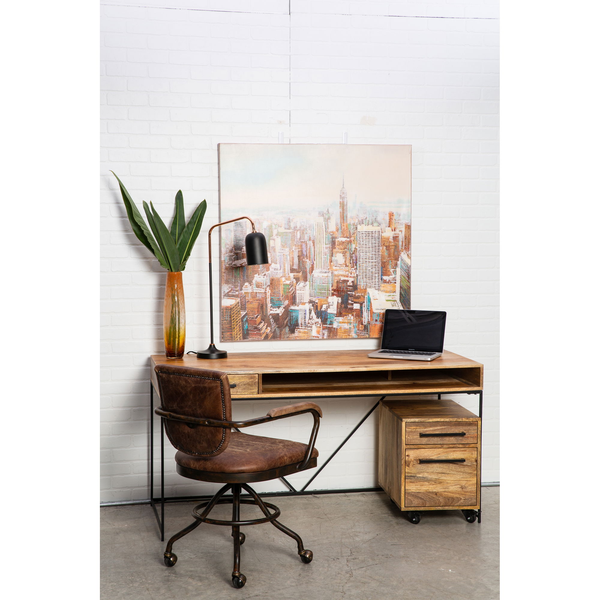 Colvin Desk, by Moe's Home, 60" width x 30" height x 24" depth View 8