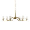 Barcelona 6 Light Brass Chandelier 5 Barcelona 6 Light Brass Chandelier thumbnail 5