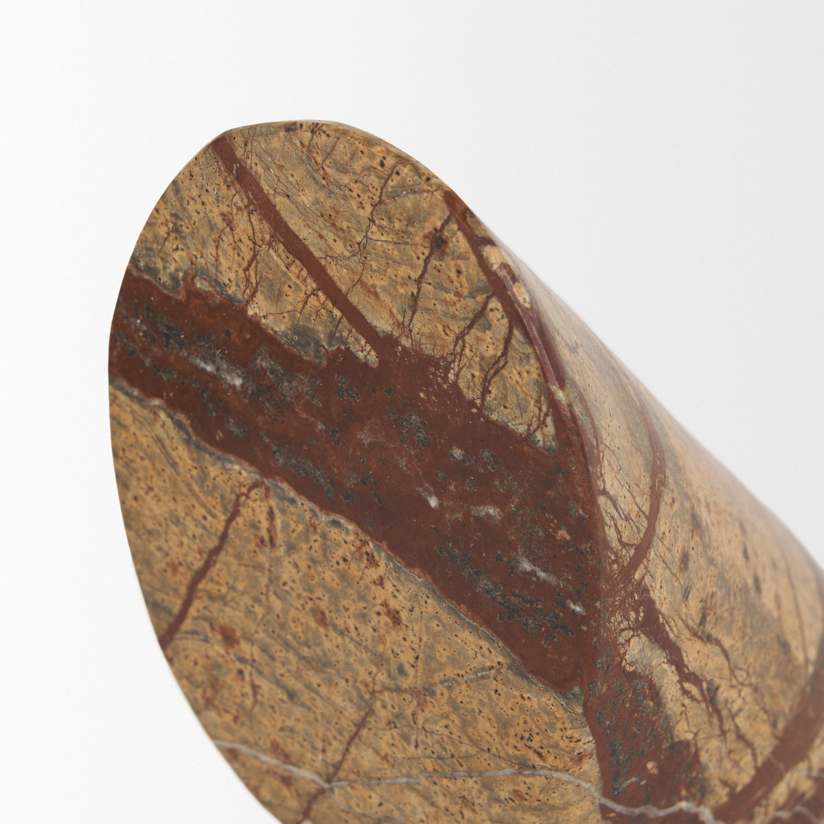 Rahima Brown Forest Marble Angled Bookends, by Mercana, 10.23" length x 3.15" width x 4.75" height View 8