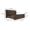 Sophia King Storage Bed Brown, by Moe's Home, 91" width x 55" height x 91" depth thumbnail 16