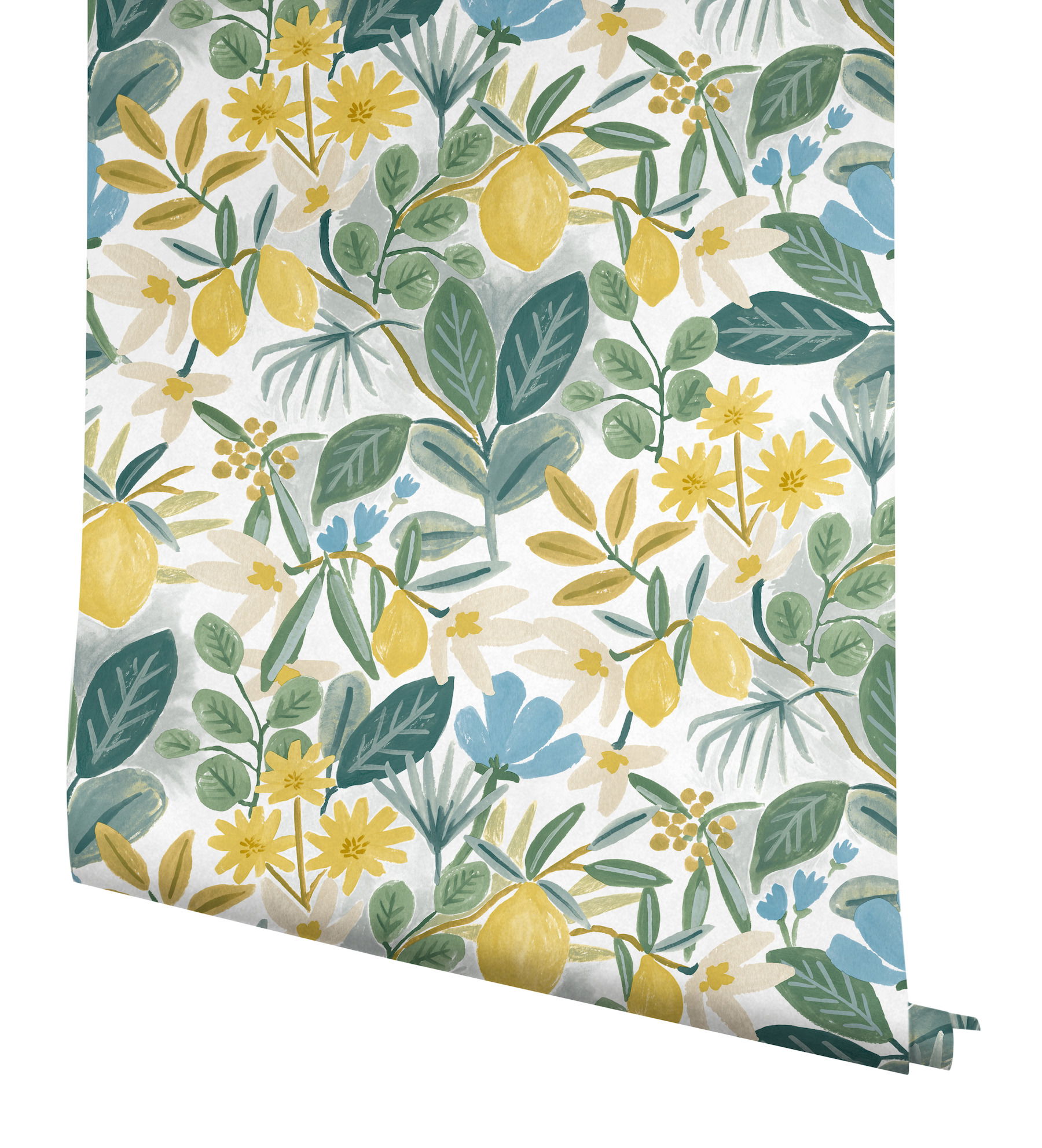 Amalfi Blue & Green Peel & Stick Wallpaper large image 