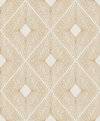Harlowe White & Gold Wallpaper, by York Wall, 32'9.6" length x 1'8.8" width x 0.02" depth thumbnail 1