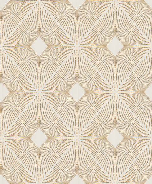 Harlowe White & Gold Wallpaper