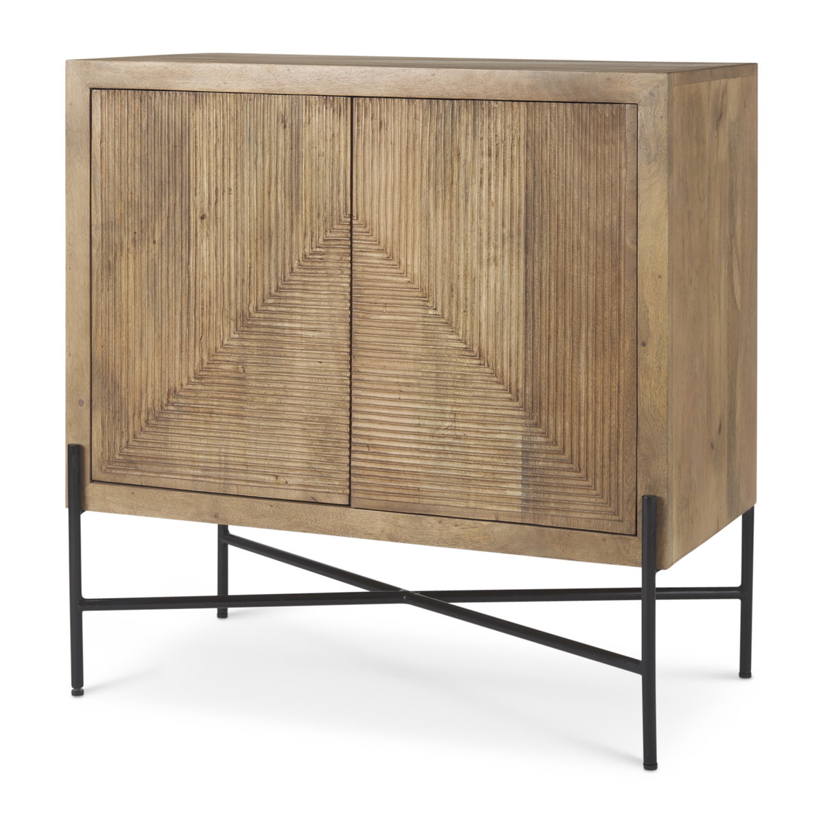 Cairo  2 Door Wood and Metal Cabinet, Cabinets & Chest by Mercana, 36" length x 19.5" width x 36" height View 1