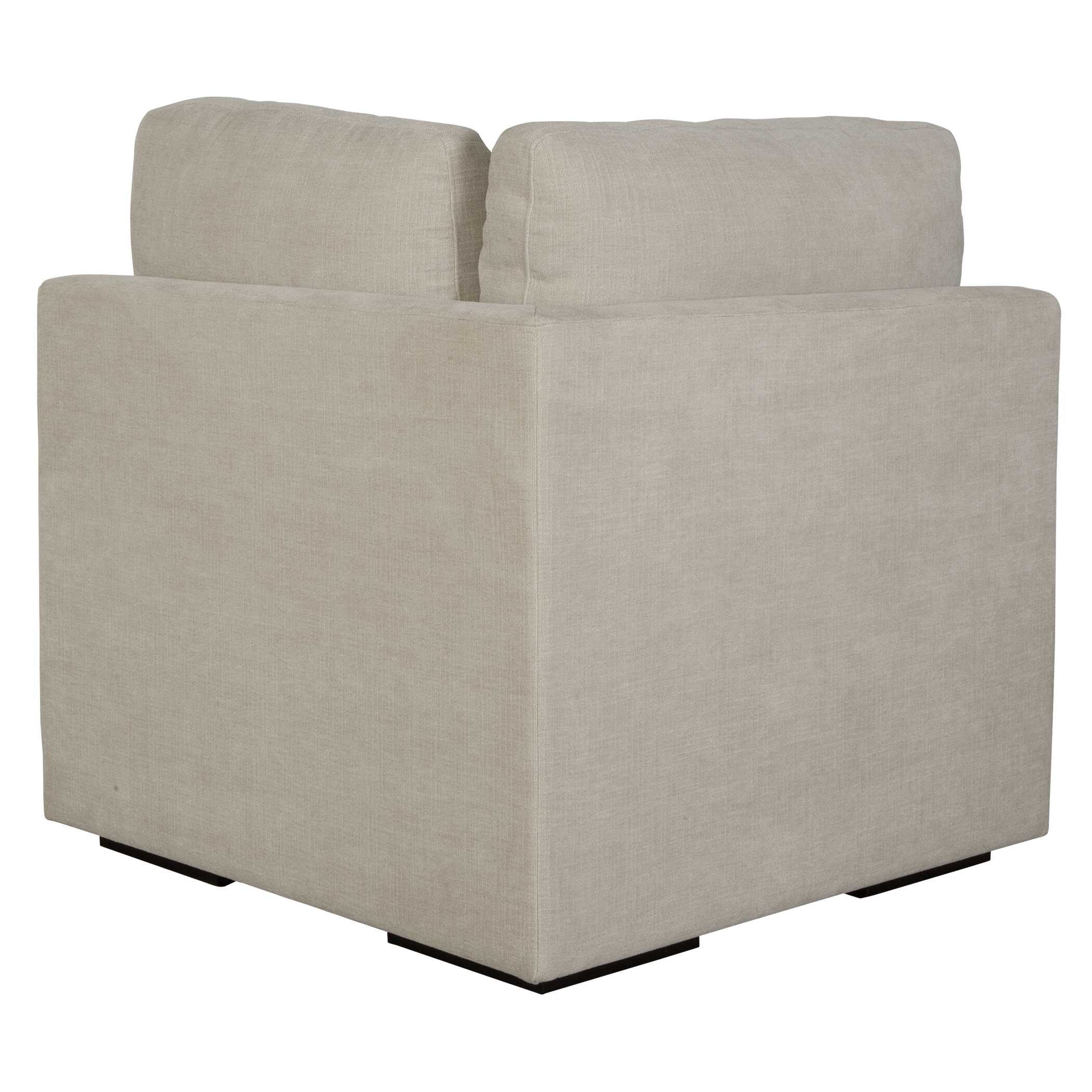 Refuge Sand Corner Sofa, Furniture by Uttermost, 37.5" width x 30" height x 37.5" depth View 6