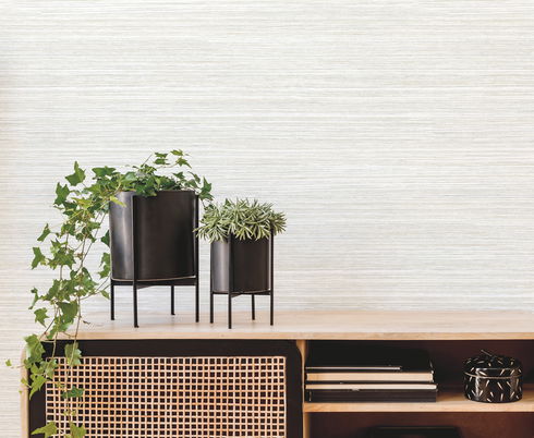 Fountain Grass Ivory Wallpaper