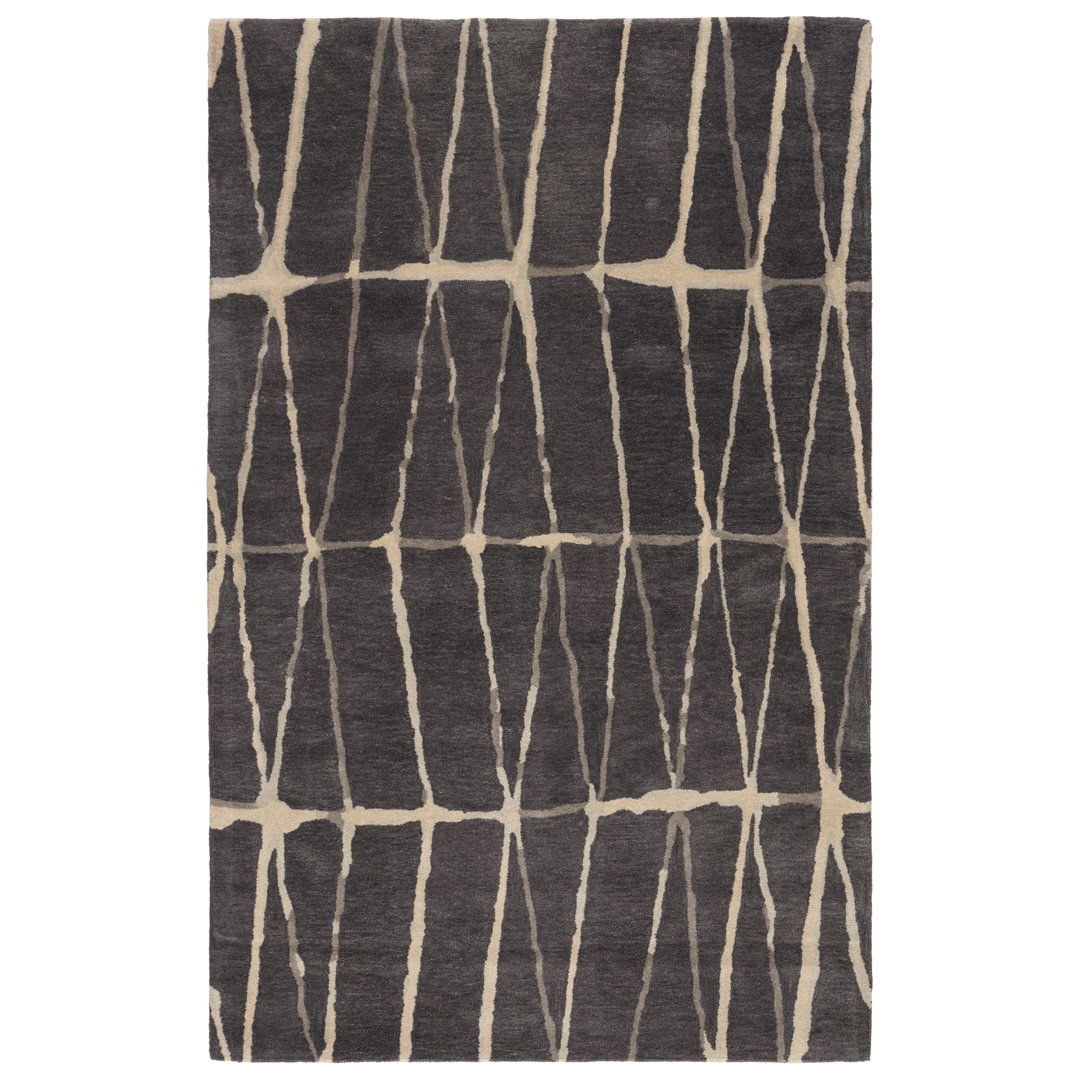 Turin Hand-Tufted Gray/Cream Area Rug large image 