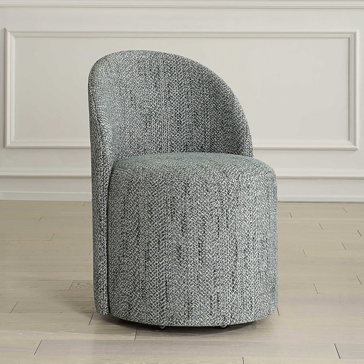 Roll With It Teal Dining Chair, by Uttermost, 21.5" width x 32" height x 23.25" depth View 4