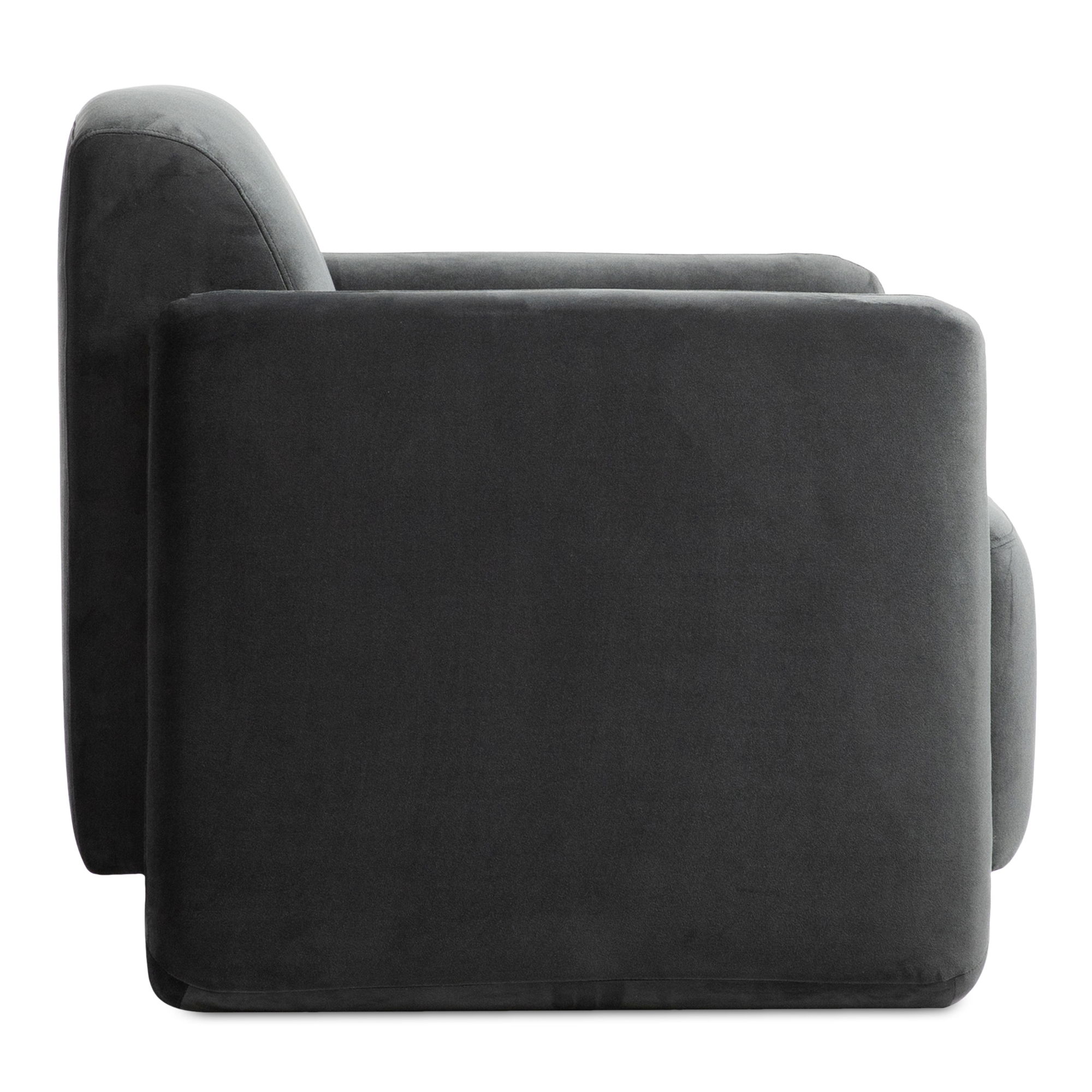 Fallon Accent Chair Shadow Grey, by Moe's Home, 34" width x 30" height x 32" depth View 3