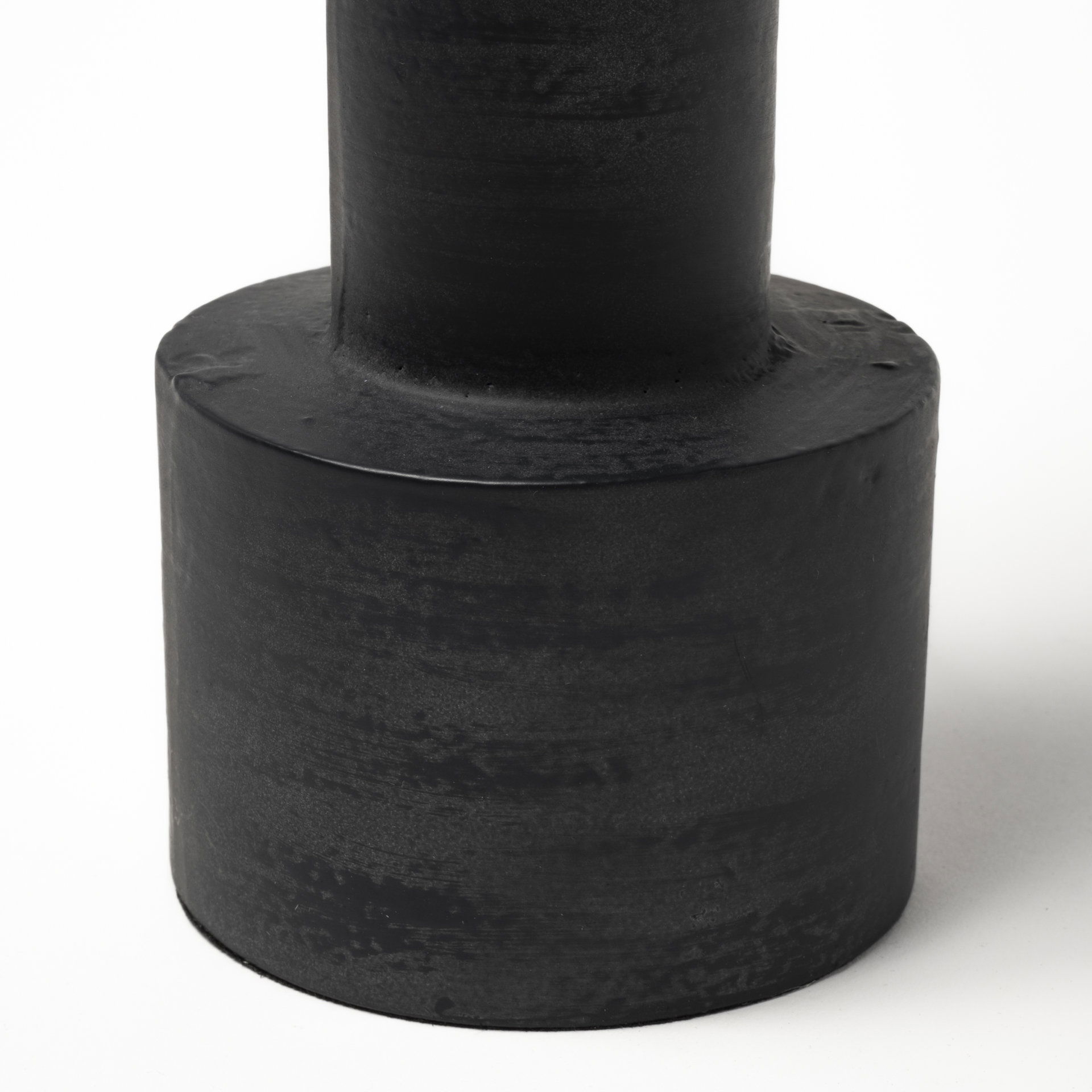 Bolton I  Black Metal Table Candle Holders, Candles & Candle Holder by Mercana, 3.94" length x 3.94" width x 10.63" height View 11