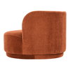 Yoon Chaise Right Fired Rust, Chaise Lounges & Daybed by Moe's Home, 59.5" width x 32.25" height x 46" depth thumbnail 3