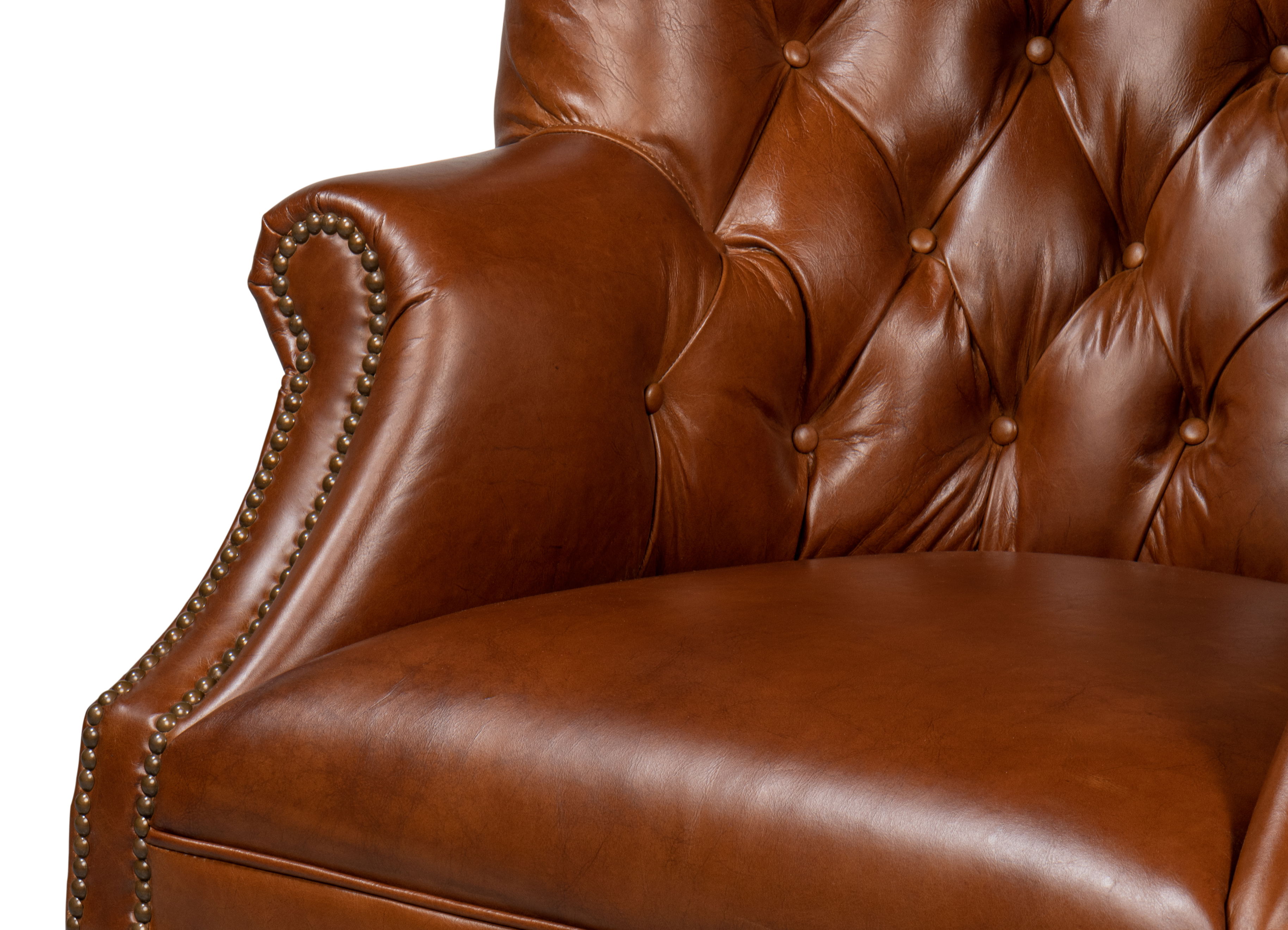 Welsh Leather Chair  Vintage Havana large image 