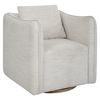 Corben White Swivel Armchair, Furniture by Uttermost, 30" width x 30" height x 30" depth thumbnail 5