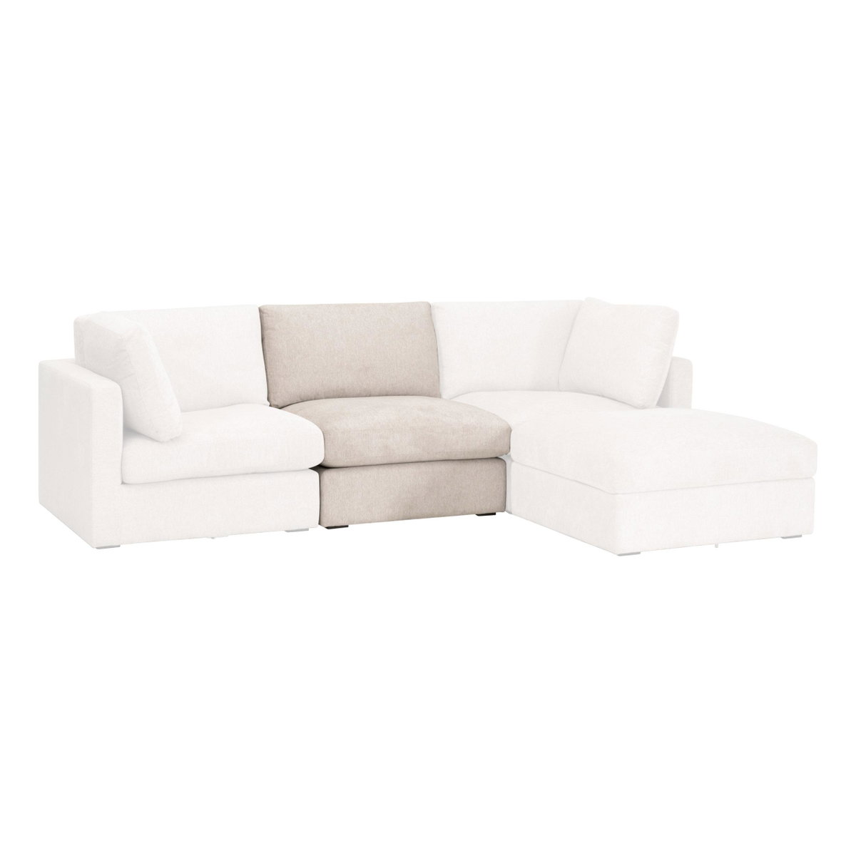 Daley Modular Armless Chair, Seating by Essentials for Living, 36" width x 38" height x 40" depth View 4