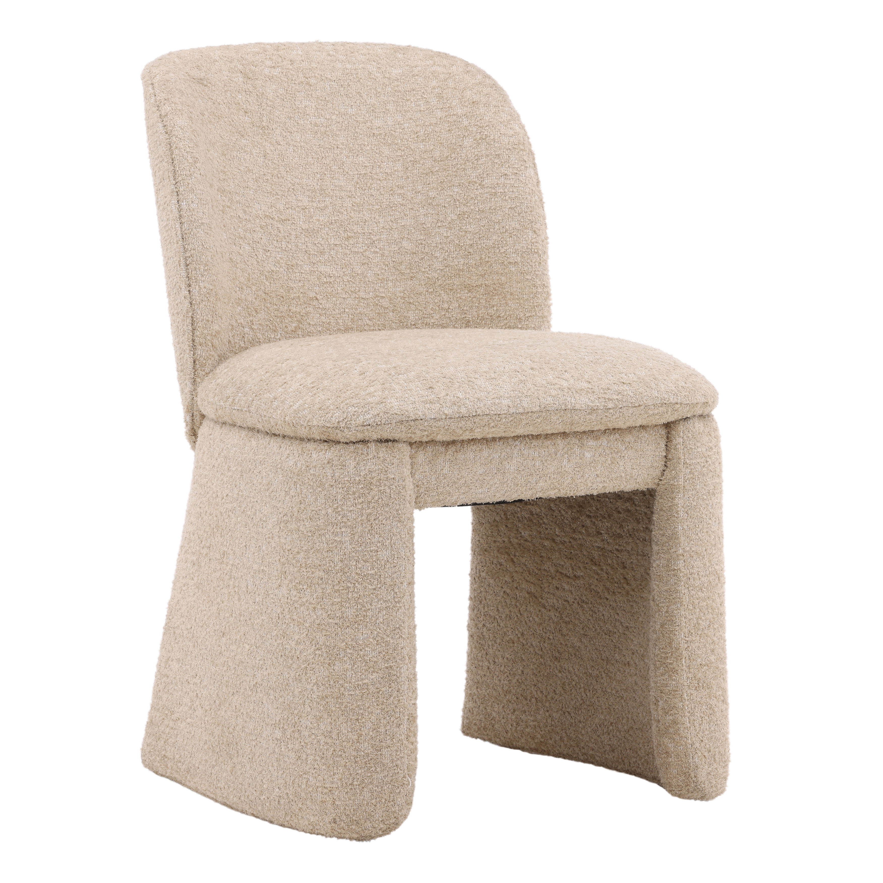Kurt Dining Chair Sand, by Dovetail, 21.25" width x 32.5" height x 23" depth View 1