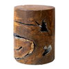 Rafe Wooden Accent Stool, Side & End Table by Uttermost, 13.5" width x 18" height x 13.5" depth thumbnail 1