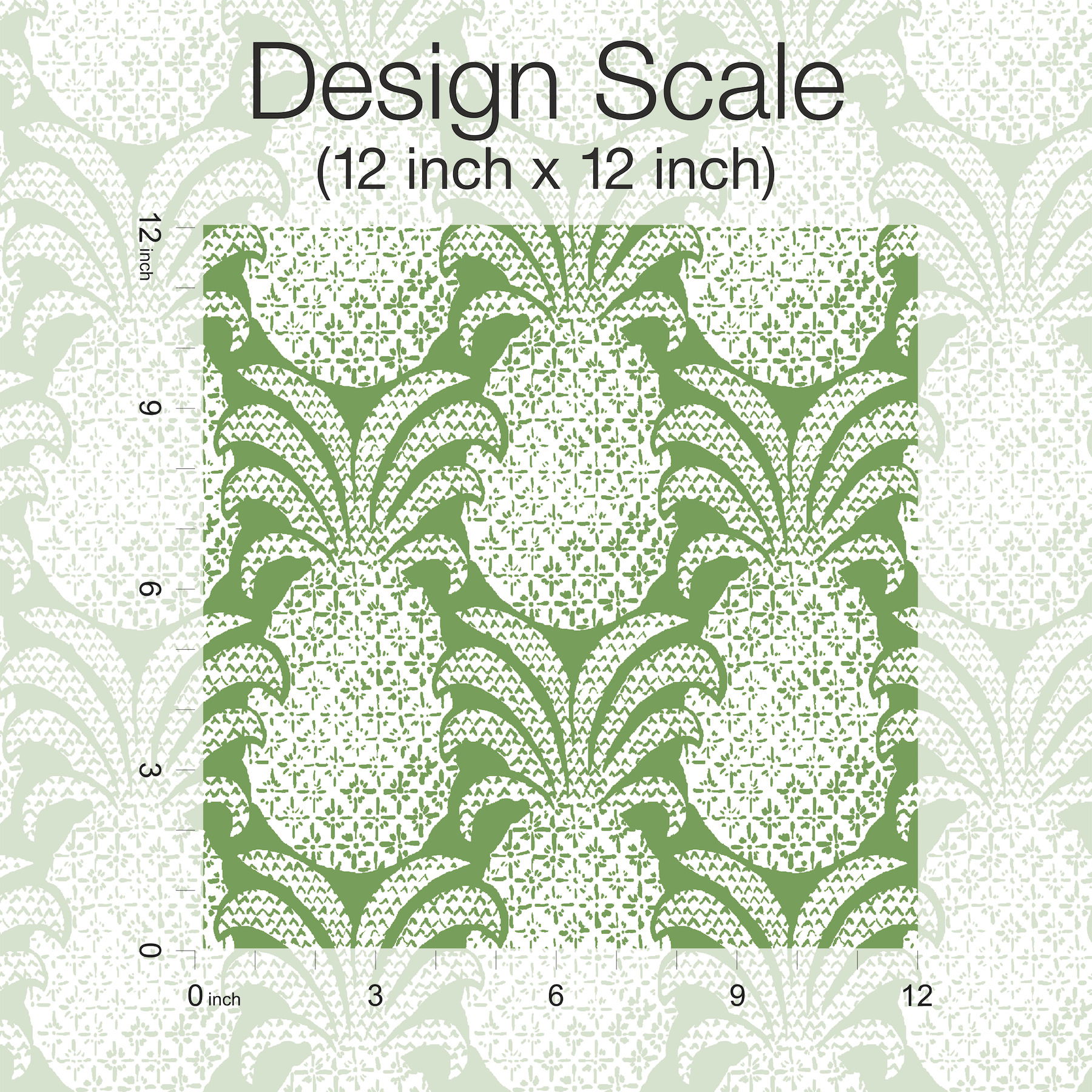 Colony Club Palm Green Peel & Stick Wallpaper large image 
