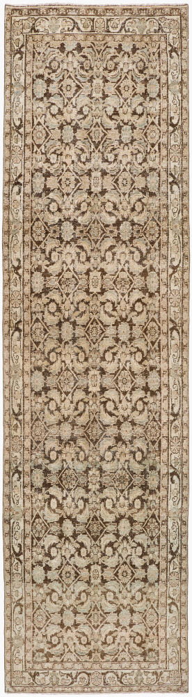 Antique One of a Kind Handmade Rug, by Surya, 13'9" length x 3'7" width