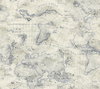 Coastal Map Blue & Beige Peel & Stick Wallpaper, by York Wall, 20' length x 2'3" width x 0.02" depth thumbnail