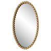 Serna Gold Oval Mirror, by Uttermost, 1'8" width x 2'6" height x 1.75" depth thumbnail 5