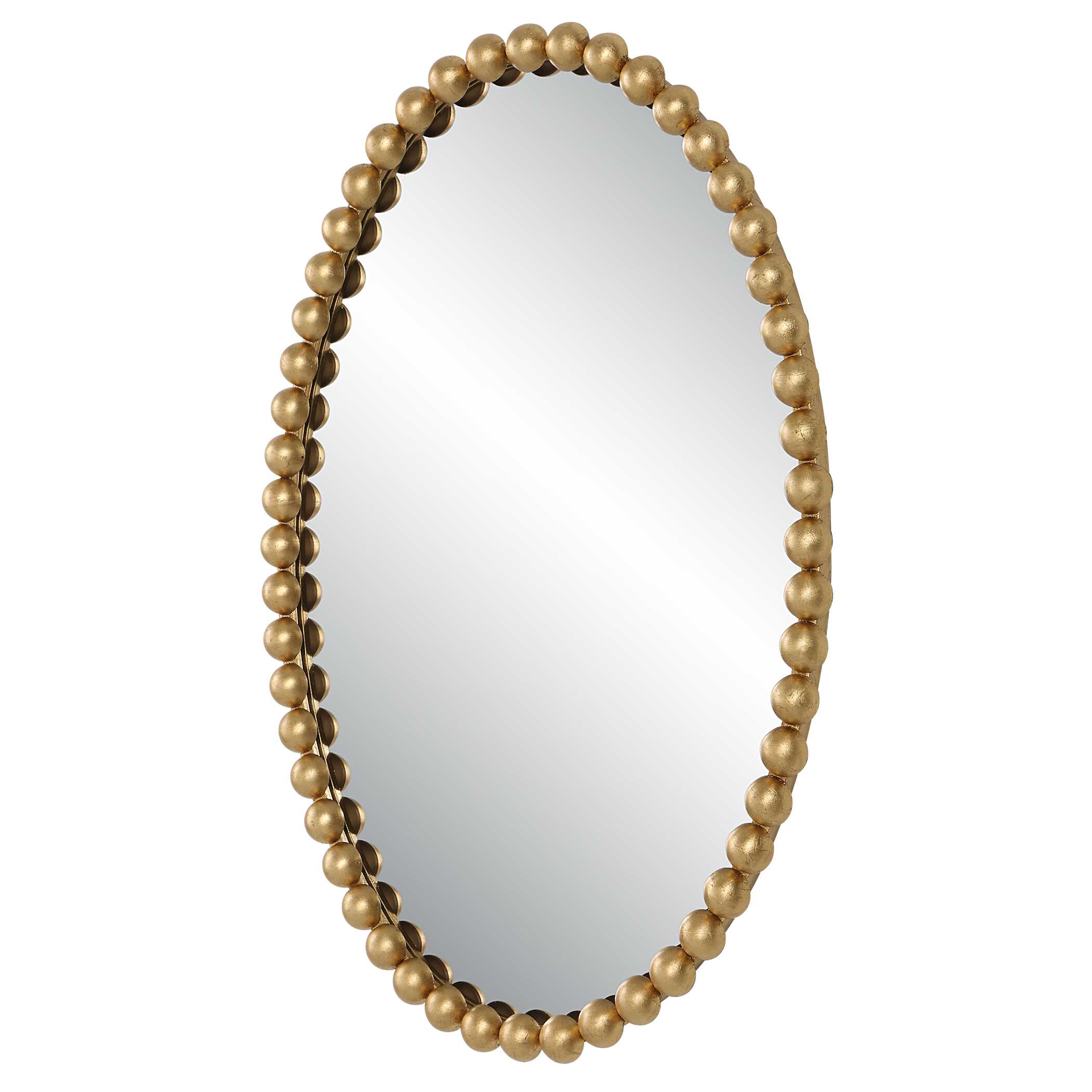 Serna Gold Oval Mirror, by Uttermost, 20" width x 30" height x 1.75" depth View 5