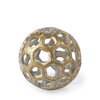 Moyer I (Small) 3L x 3W Gold Metal Hollow Decorative Orb, Decorative Object by Mercana, 3.35" length x 3.35" width x 3.35" height thumbnail 1