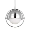 Bacall 1 - Light Sphere Globe Pendant, by Visual Comfort, 15.5" width x 16.75" height x 15.5" depth thumbnail 4