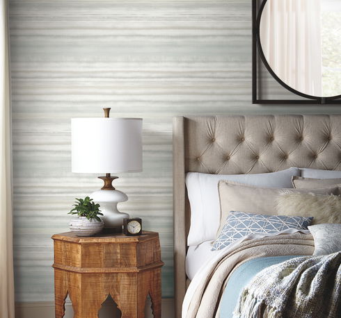 Fleeting Horizon Stripe Neutral Peel & Stick Wallpaper