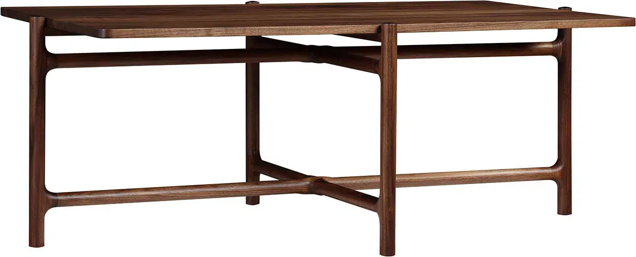 Walnut Grove Cocktail Table, Coffee Table by Stickley, 53" width x 20" height x 30" depth View 1