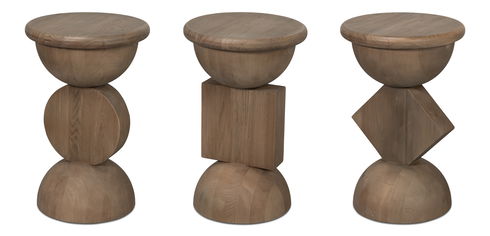 Romeo Side Tables, Set Of 3, Natural