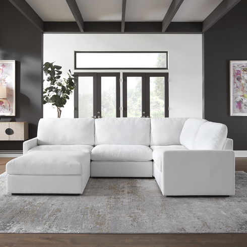 Refuge Arctic White Right Arm Facing Sofa