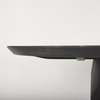 Fitzgerald 60' Round Pedestal Dining Table | Modern | Brown Wood | Seats 6, by Mercana, 60" length x 60" width x 30" height thumbnail 6