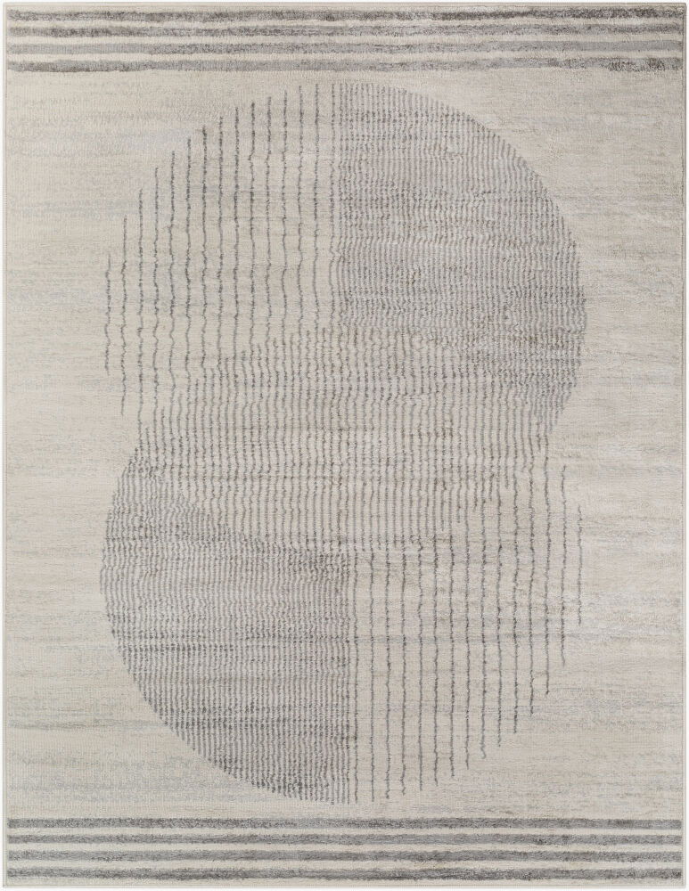 Floransa Machine Woven Rug, by Surya, 9'0.27" length x 6'6.74" width