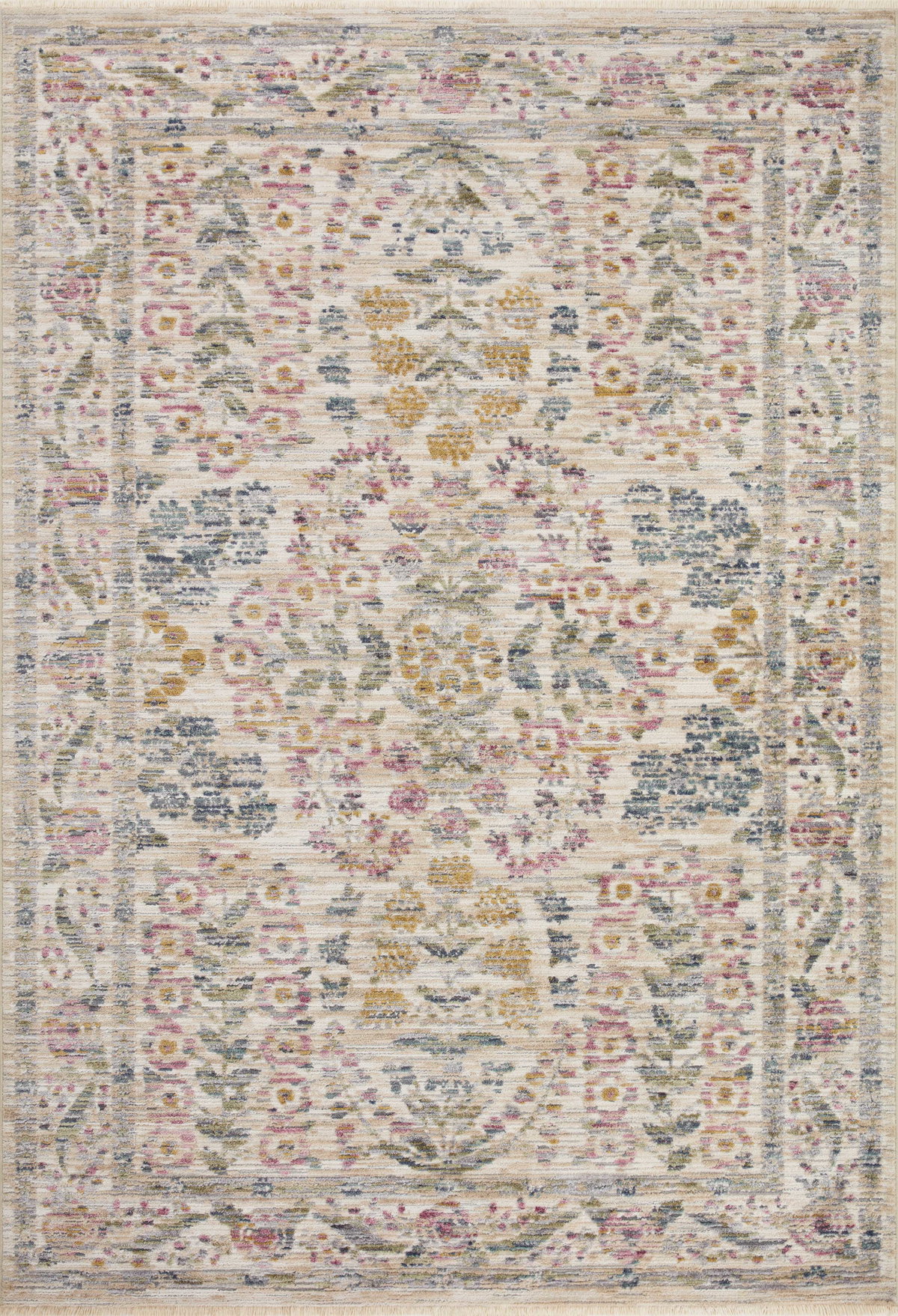 Rifle Paper Co. x Loloi Provence Rug, 1'6" length x 1'6" width