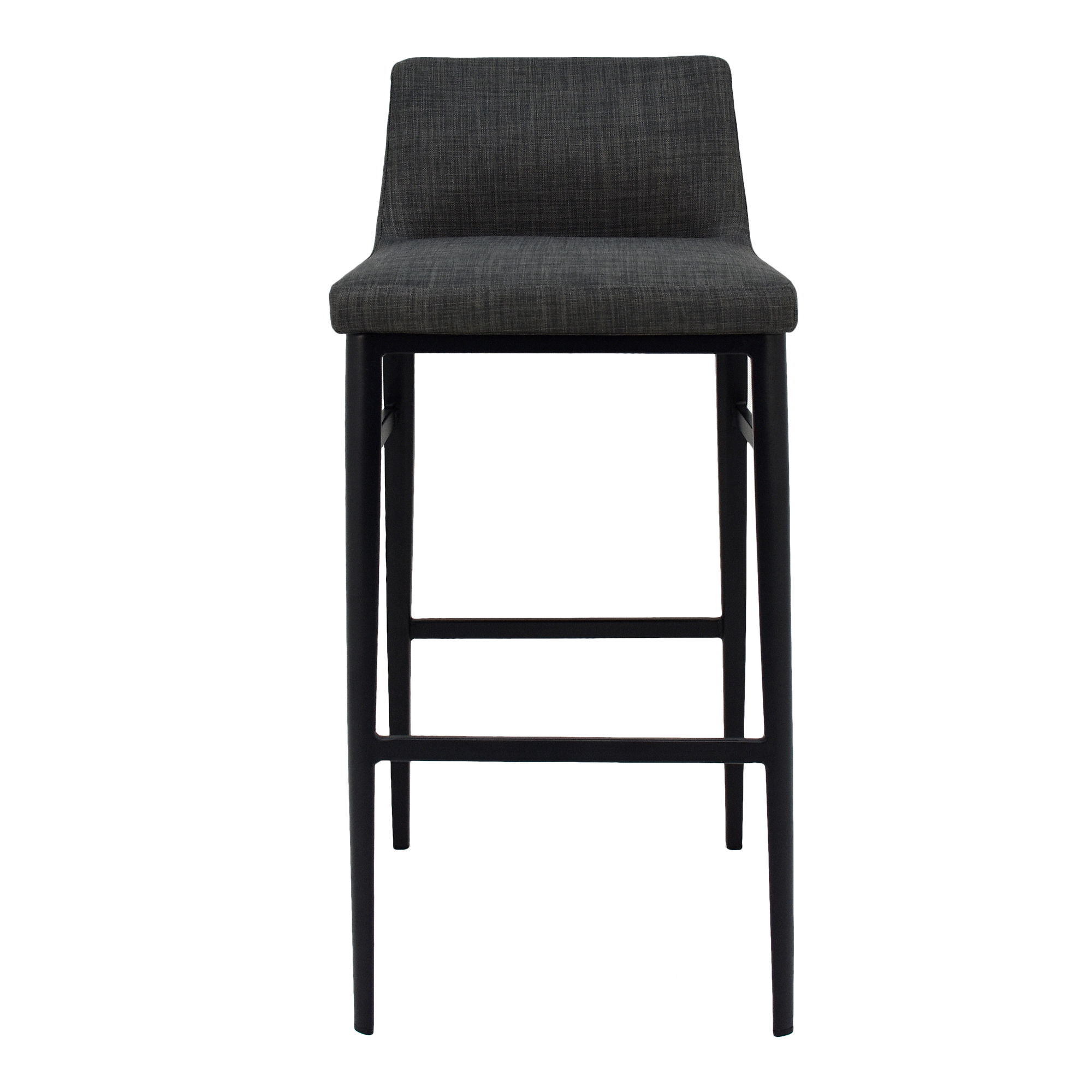 Baron Bar Stool Charcoal Grey, Counter & Bar Stool by Moe's Home, 17.5" width x 38" height x 20" depth View 1