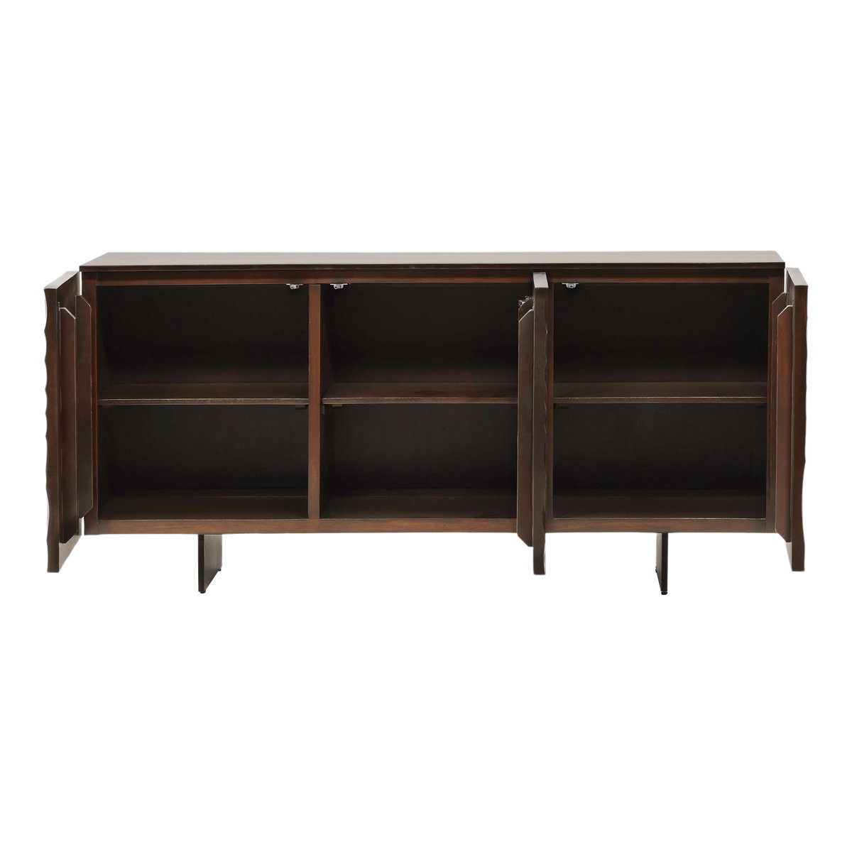Tavian Sideboard Brown, Sideboards & Buffet by Dovetail, 68.5" width x 32.5" height x 18.25" depth View 5