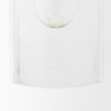 Sadah Tall Clear Blown Glass with Gold Metal Pendant Light thumbnail 6