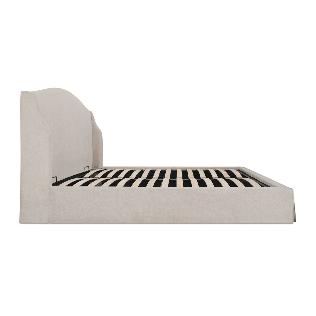 Weston King Storage Bed Cream, by Moe's Home, 6'7.92" width x 4'2" height x 7'4.58" depth View 3