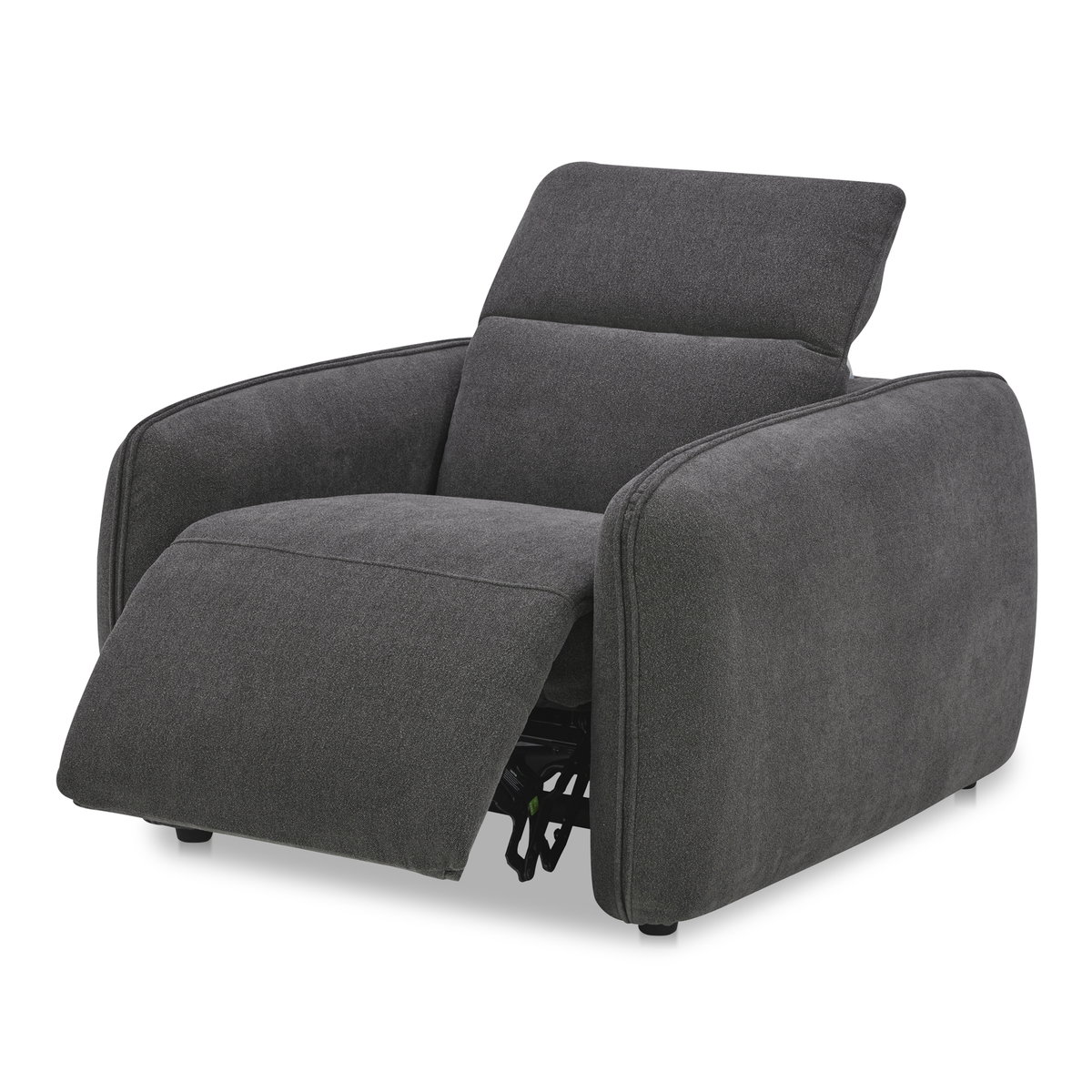 Eli Power Recliner Chair Dusk Grey, Accent Chair by Moe's Home, 41.5" width x 30" height x 43" depth View 1