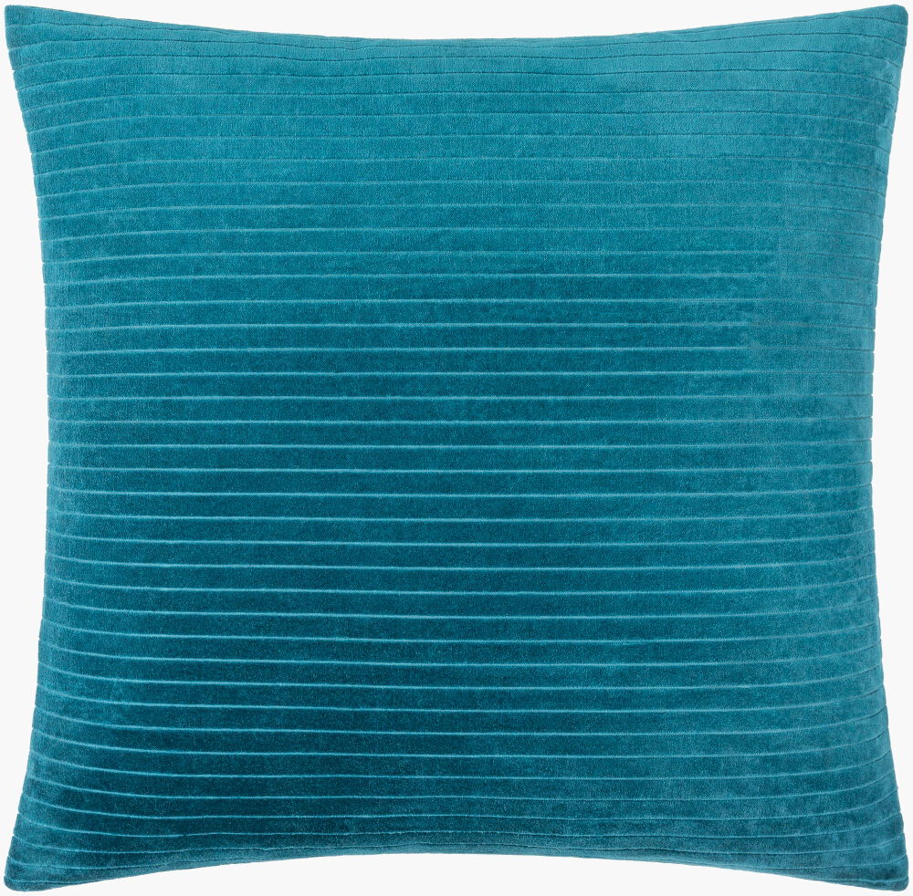 Cotton Velvet Stripes Accent Pillow Poly large image 
