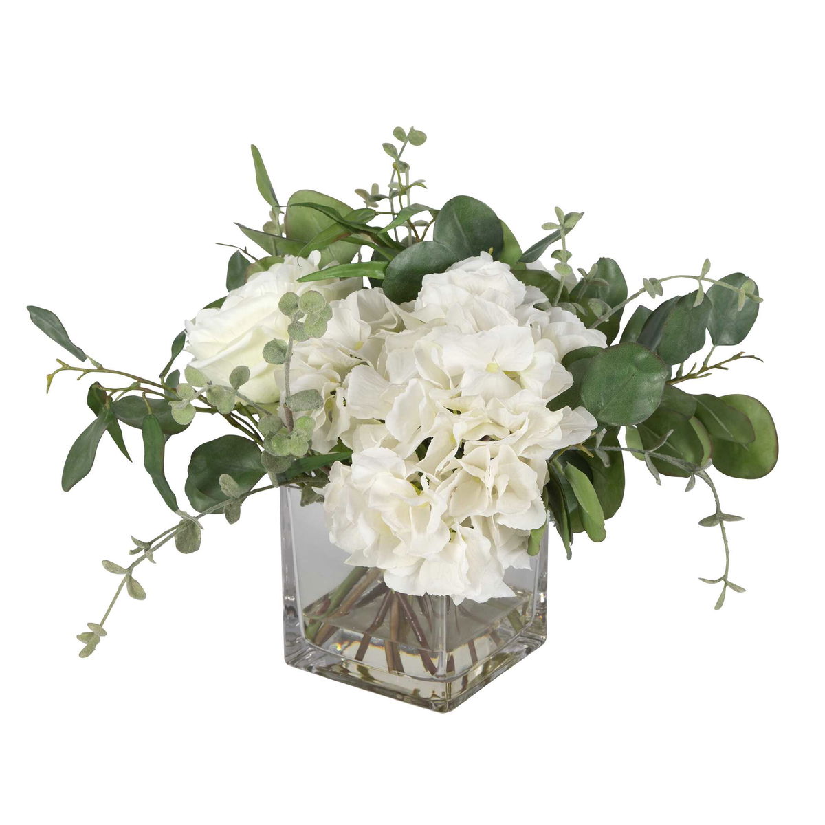 Rosewood Garden Bouquet, Artificial Plants & Flower by Uttermost, 16" width x 13" height x 14" depth View 4