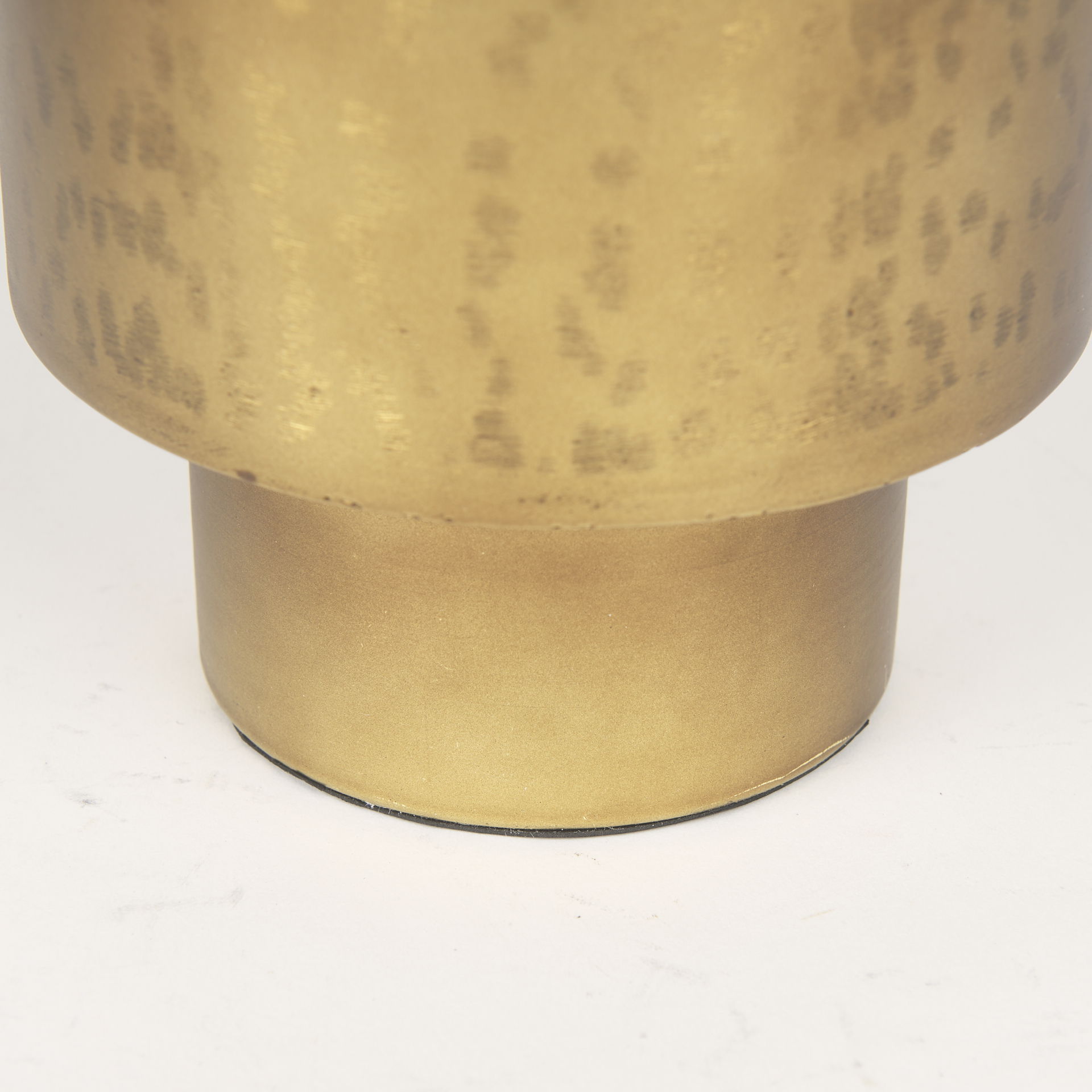 Juno 6.5H Medium Gold Iron Medium Vase, by Mercana, 8.5" length x 6" width x 6.5" height View 9